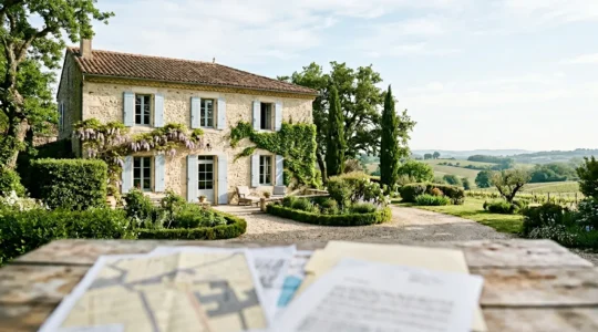 Expertise immobilière pour succession avec documents notariés et maison familiale