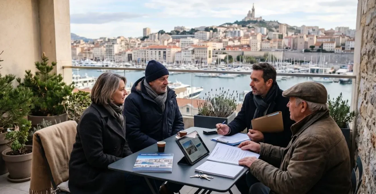 Négociation immobilière hivernale à Marseille