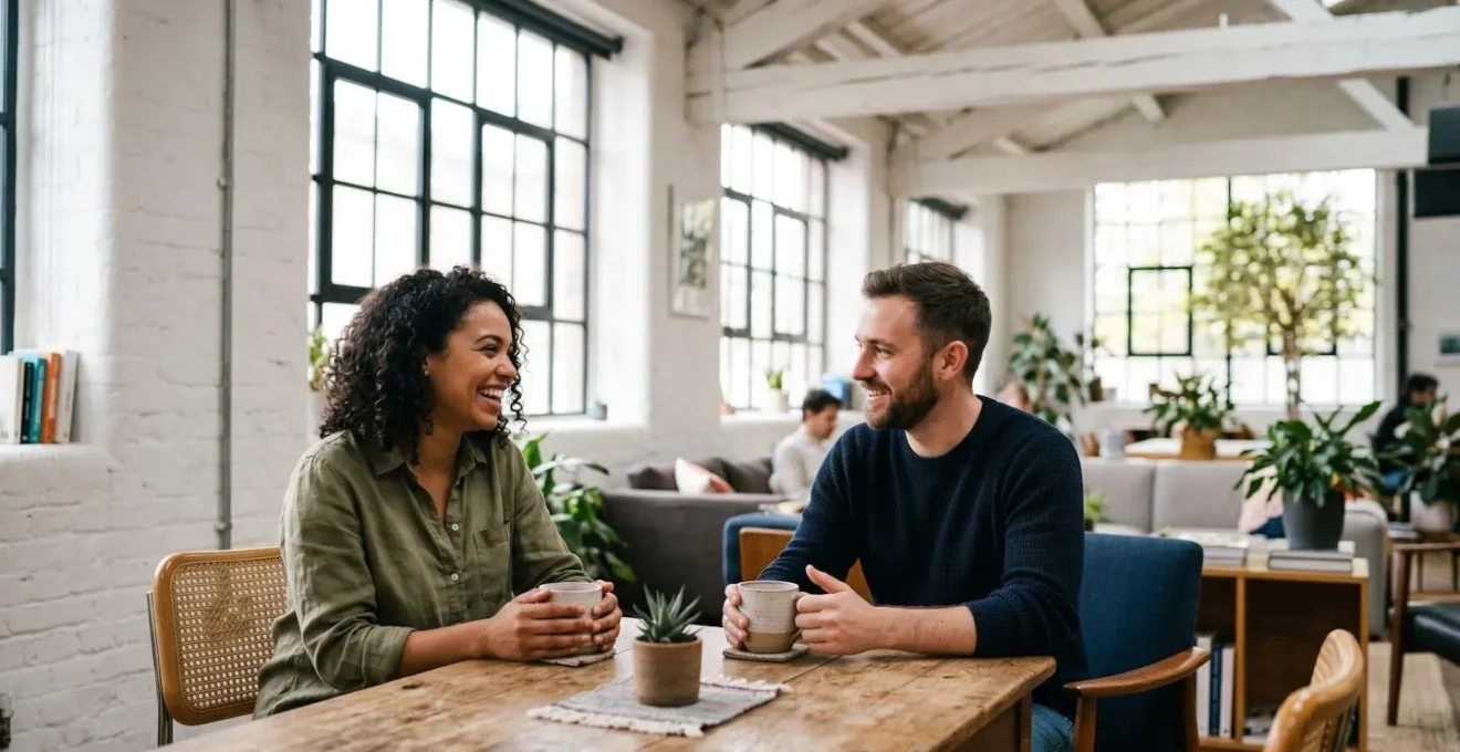 Espace de coliving moderne aménagé dans d'anciens bureaux rénovés